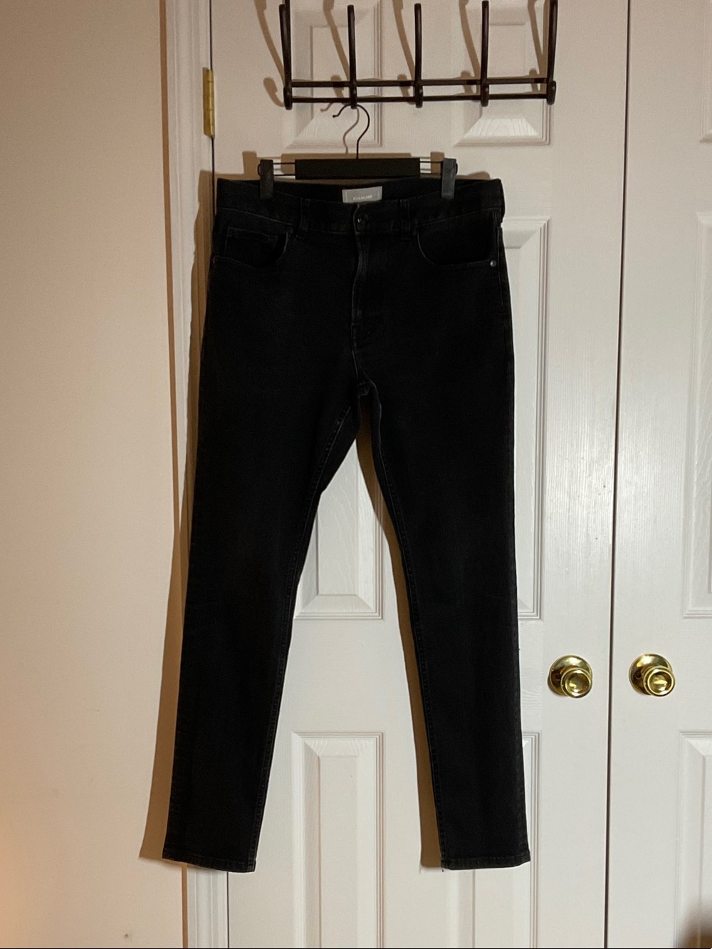 Everlane Men's Skinny Jeans 33x32 Washed Black Stretch Denim